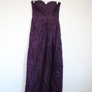 Purple Lace Tube Dress